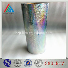 plastic film for packing/holographic polyester film/rainbow film hand wrap film